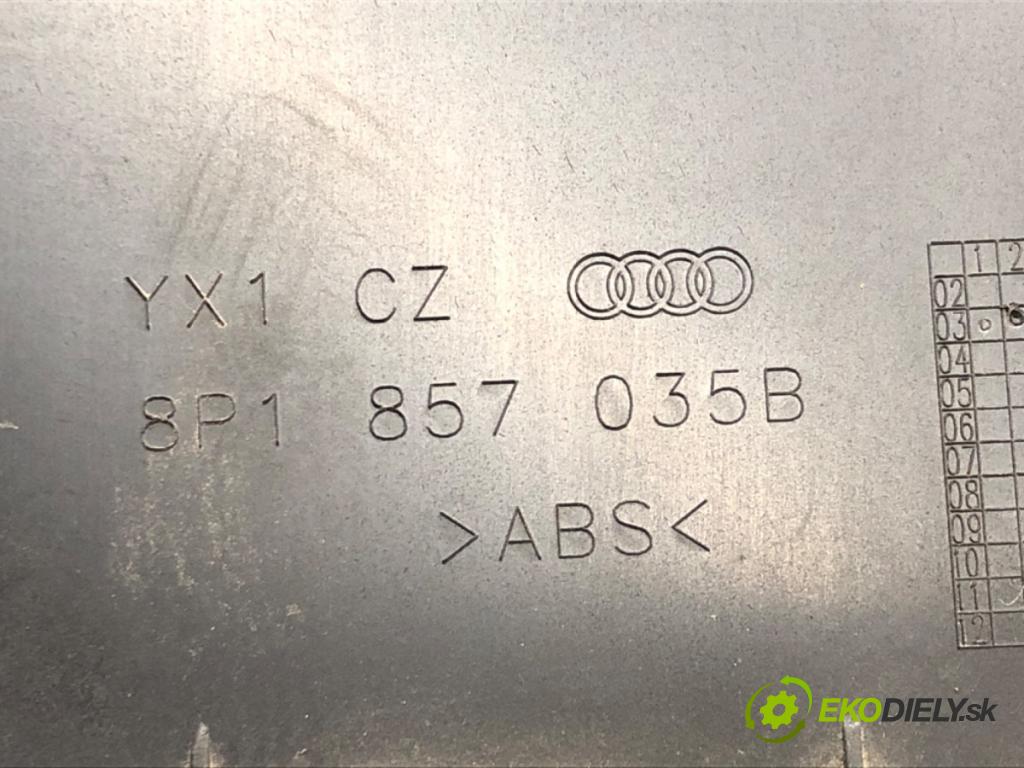 AUDI A3 (8P1) 2003 - 2013    1.6 75 kW [102 KM] benzyna 2003 - 2012  Priehradka, kastlík spolujazdca 8P1857035B (Priehradky, kastlíky)