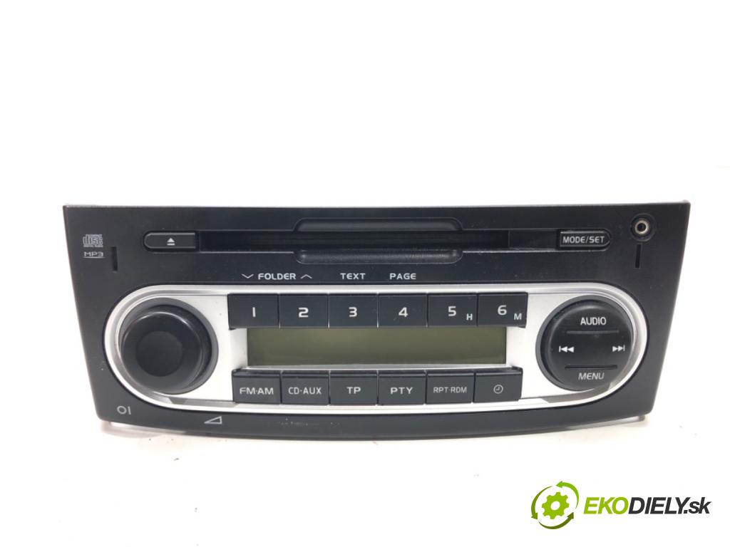 MITSUBISHI COLT VI (Z3_A, Z2_A) 2002 - 2012    1.3 70 kW [95 KM] benzyna 2004 - 2012  RADIO 8701A239 (Audio zariadenia)