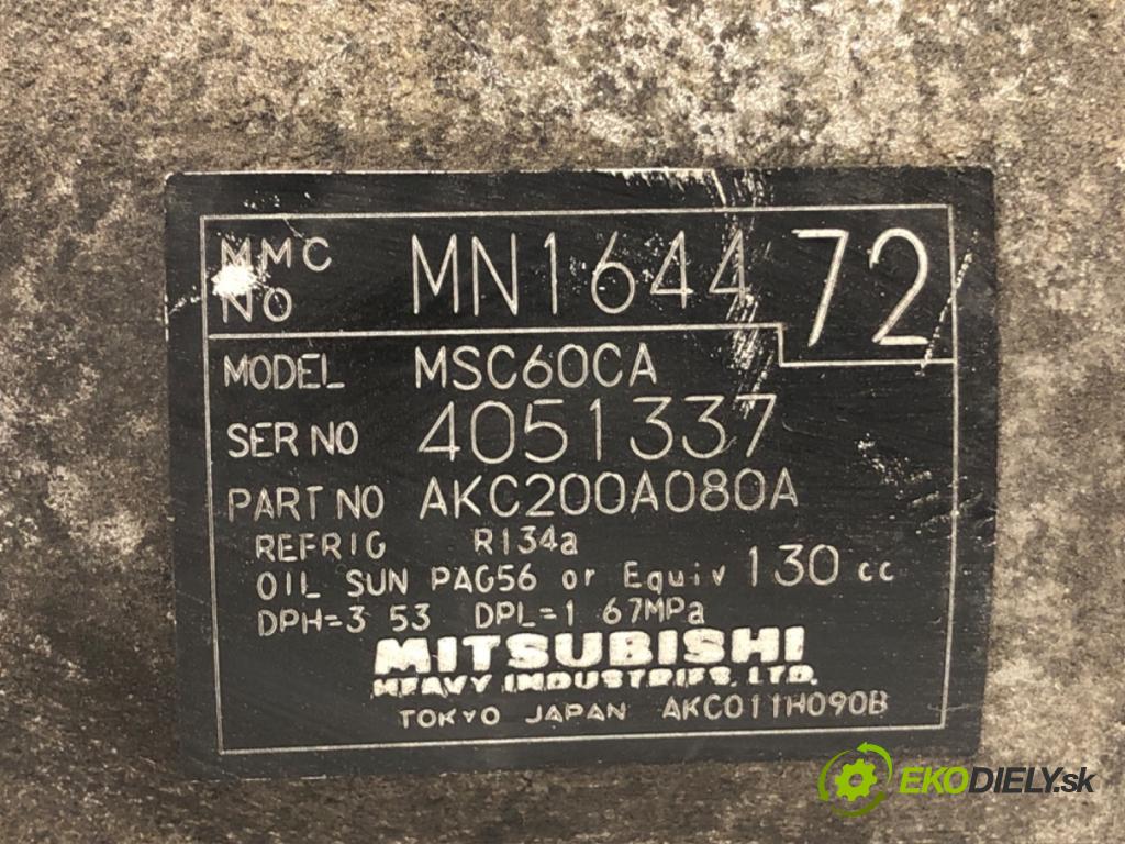 MITSUBISHI COLT VI (Z3_A, Z2_A) 2002 - 2012    1.3 70 kW [95 KM] benzyna 2004 - 2012  kompresor klimatizace MN164472 (Kompresory)