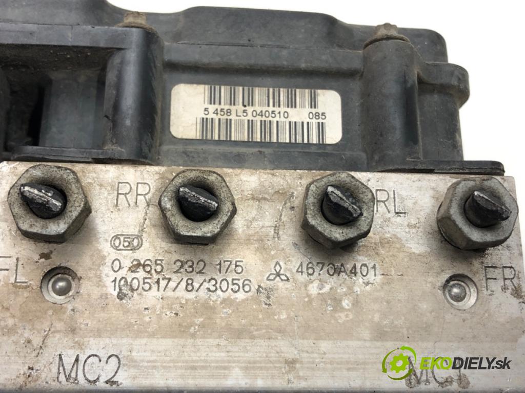 MITSUBISHI COLT VI (Z3_A, Z2_A) 2002 - 2012    1.3 70 kW [95 KM] benzyna 2004 - 2012  Pumpa ABS 4670A401 (Pumpy ABS)