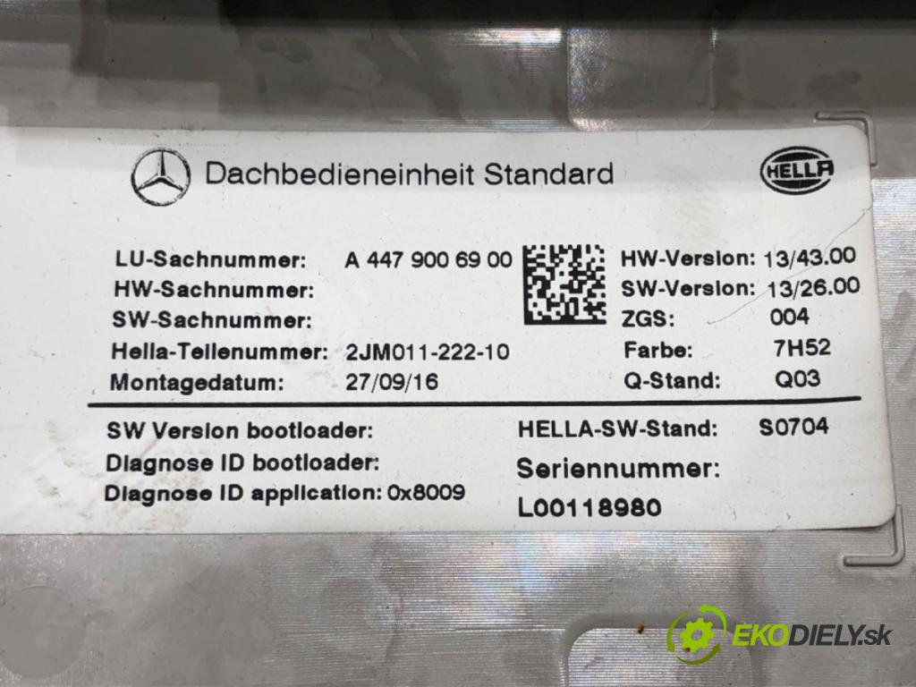 MERCEDES-BENZ VITO Skrzynia (W447) 2014 - 2022    111 CDI (447.601, 447.603, 447.605) 84 kW [114 KM] olej napędowy 2014 - 2022  světlo stropní A4479006900