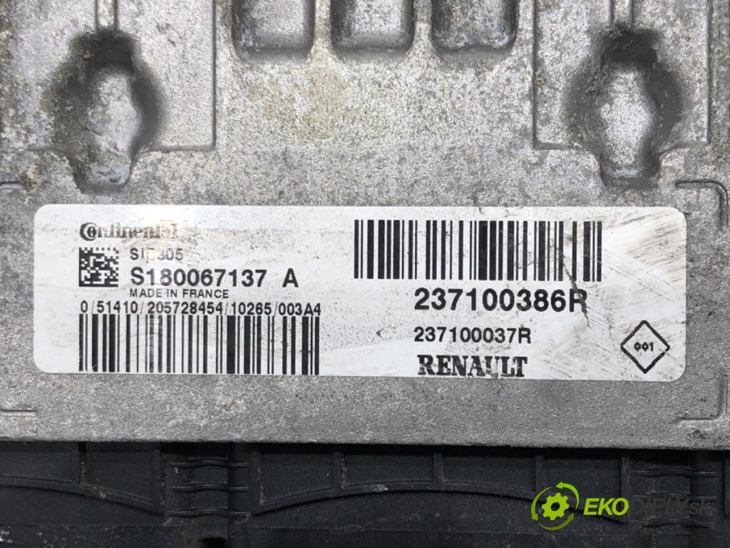 RENAULT SCÉNIC III (JZ0/1_) 2008 - 2022    1.5 dCi 81 kW [110 KM] olej napędowy 2009 - 2022  riadiaca jednotka Motor 237100386R (Riadiace jednotky)