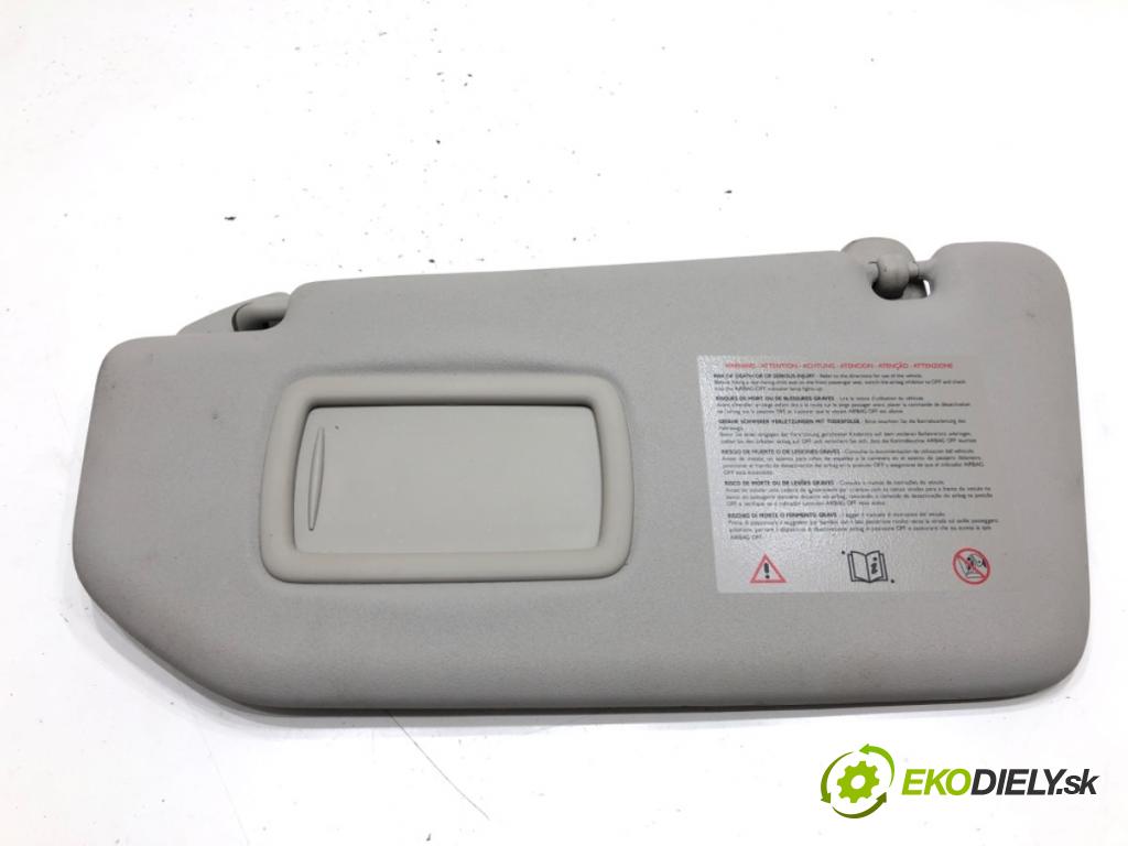 RENAULT SCÉNIC III (JZ0/1_) 2008 - 2022    1.5 dCi 81 kW [110 KM] olej napędowy 2009 - 2022  Clona slnečná ľavy