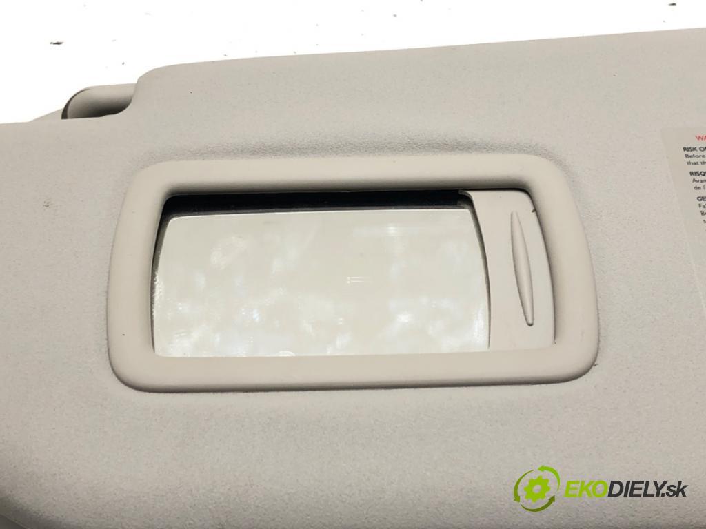 RENAULT SCÉNIC III (JZ0/1_) 2008 - 2022    1.5 dCi 81 kW [110 KM] olej napędowy 2009 - 2022  Clona slnečná ľavy