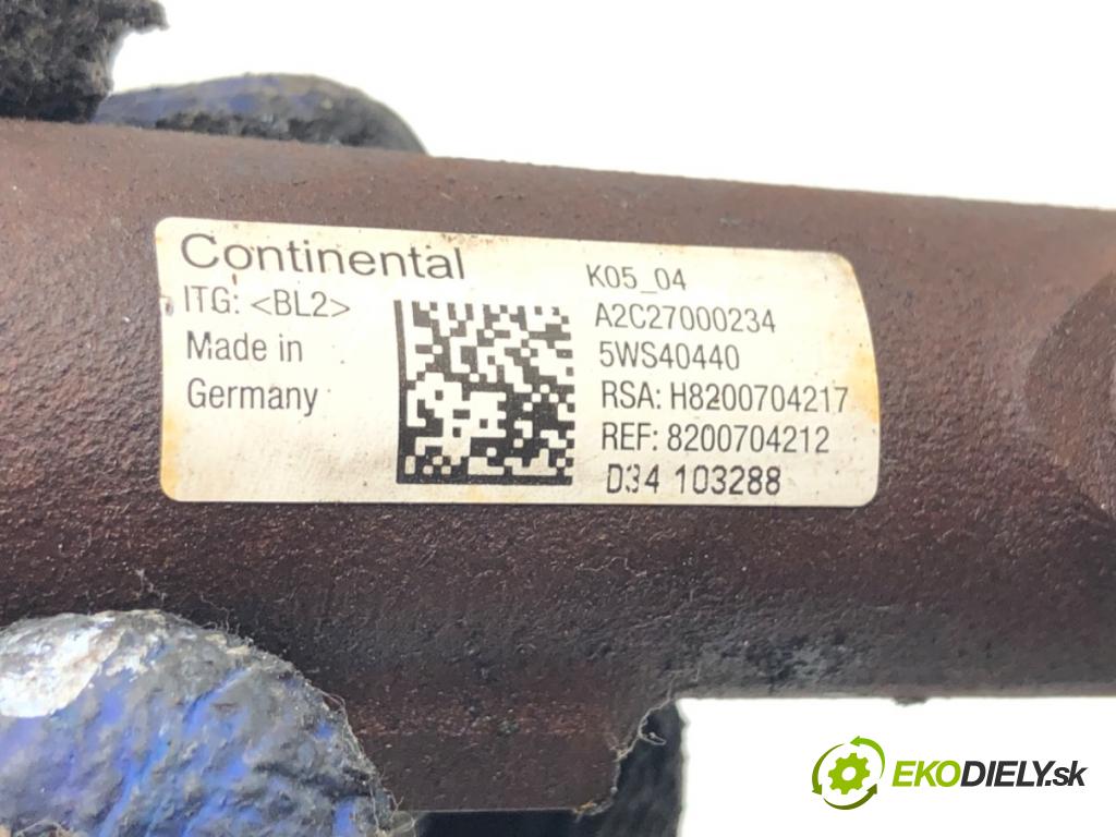 RENAULT SCÉNIC III (JZ0/1_) 2008 - 2022    1.5 dCi 81 kW [110 KM] olej napędowy 2009 - 2022  Lišta vstrekovacia 8200704212 (Vstrekovacie lišty)