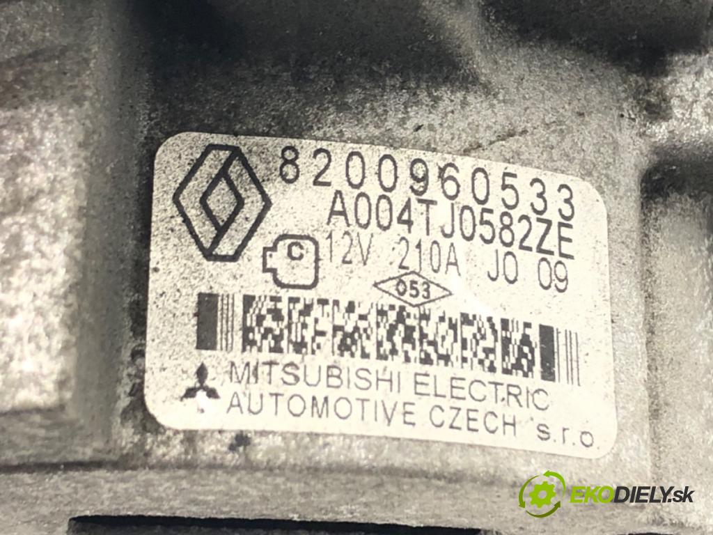 RENAULT SCÉNIC III (JZ0/1_) 2008 - 2022    1.5 dCi 81 kW [110 KM] olej napędowy 2009 - 2022  Alternátor 8200960533 (Alternátory)