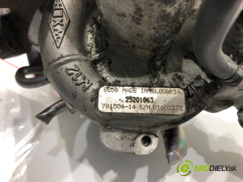 OPEL ASTRA J sedan 2012 - 2022    1.4 Turbo (69) 103 kW [140 KM] benzyna 2012 - 2022  turbo 25201063 (Turbodúchadla (kompletní))