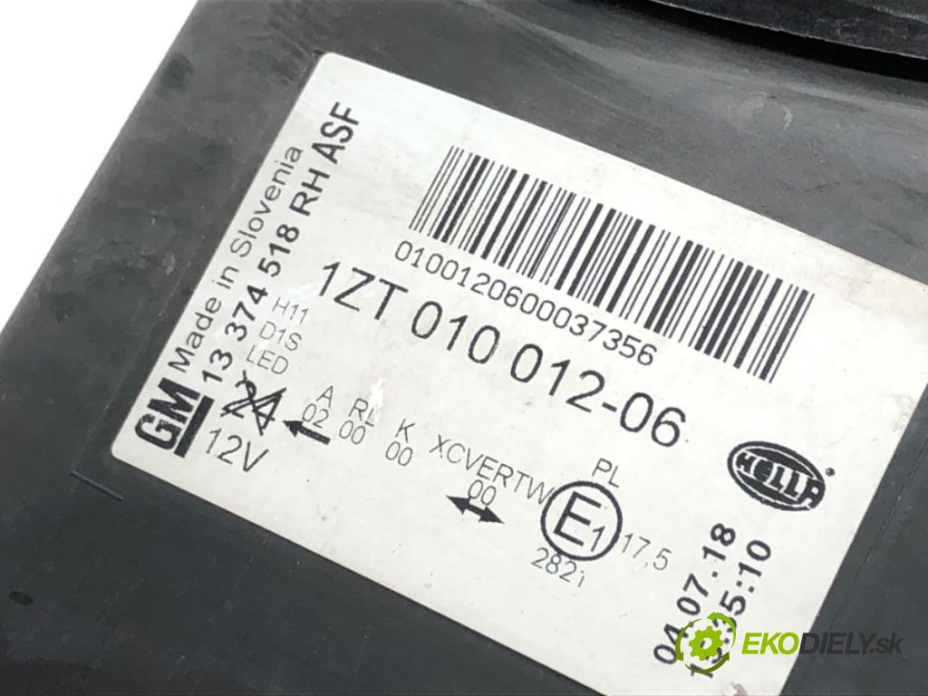 OPEL ASTRA J sedan 2012 - 2022    1.4 Turbo (69) 103 kW [140 KM] benzyna 2012 - 2022  Svetlomet pravy predný XENON 13374518