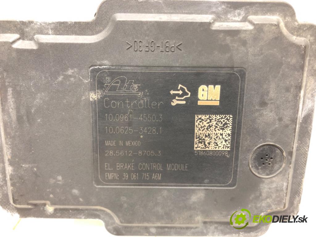 OPEL ASTRA J sedan 2012 - 2022    1.4 Turbo (69) 103 kW [140 KM] benzyna 2012 - 2022  Pumpa ABS 39061715 (Pumpy ABS)