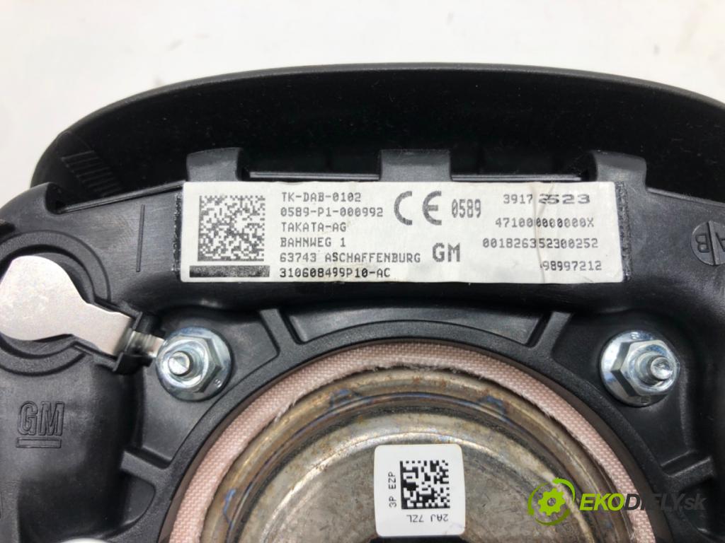 OPEL ASTRA J sedan 2012 - 2022    1.4 Turbo (69) 103 kW [140 KM] benzyna 2012 - 2022  AirBag volantu  (Airbagy)