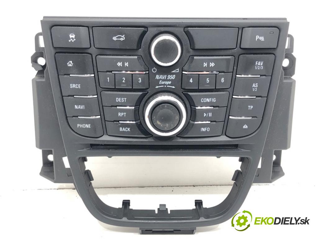 OPEL ASTRA J sedan 2012 - 2022    1.4 Turbo (69) 103 kW [140 KM] benzyna 2012 - 2022  Panel ovládania radia 13406671 (Prepínače, spínače, tlačidlá a ovládače kúrenia)