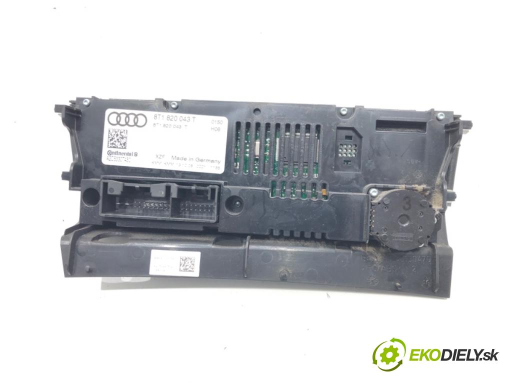 AUDI A4 B8 Avant (8K5) 2007 - 2015    1.8 TFSI 88 kW [120 KM] benzyna 2008 - 2015  Panel ovládania kúrenia 8T1820043T (Prepínače, spínače, tlačidlá a ovládače kúrenia)