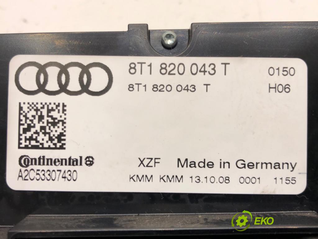 AUDI A4 B8 Avant (8K5) 2007 - 2015    1.8 TFSI 88 kW [120 KM] benzyna 2008 - 2015  Panel ovládania kúrenia 8T1820043T (Prepínače, spínače, tlačidlá a ovládače kúrenia)