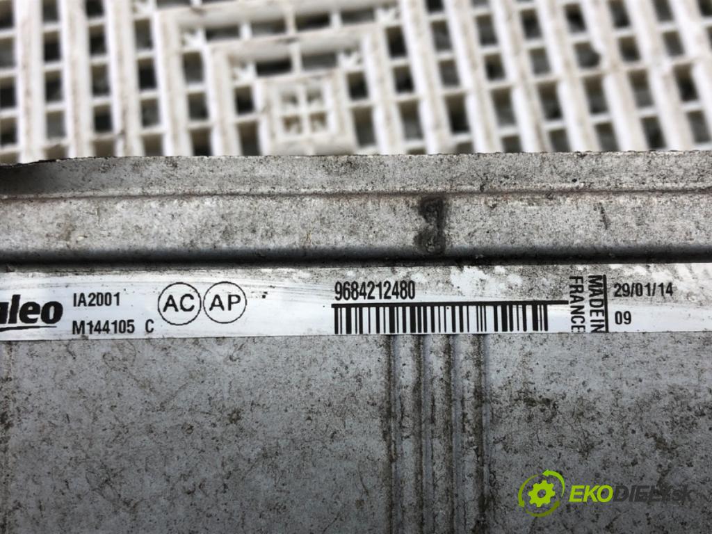 CITROEN BERLINGO Nadwozie pełne/minivan (B9) 2008 - 2022    1.6 HDi 90 68 kW [92 KM] olej napędowy 2010 - 2022  intercooler 9684212480 (Chladiče nasávaného vzduchu (intercoolery))