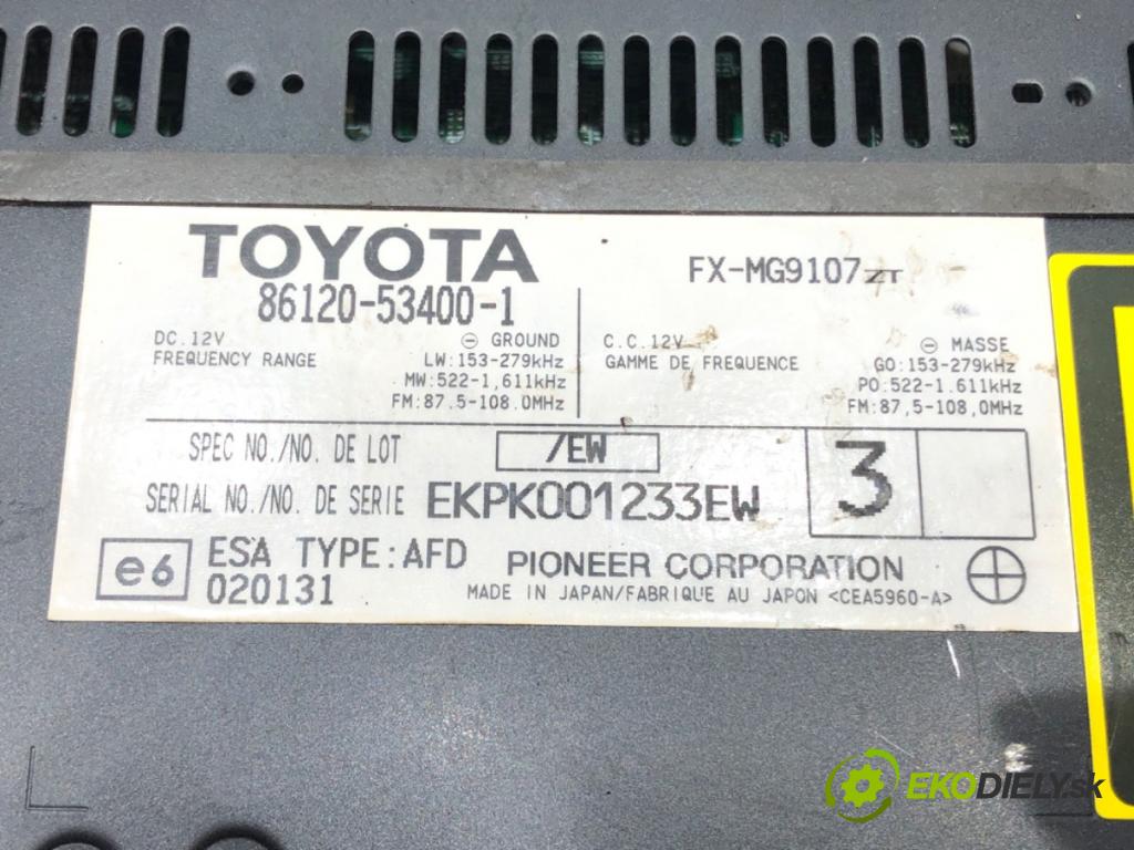 LEXUS IS II (_E2_) 2005 - 2013    220d (ALE20) 130 kW [177 KM] olej napędowy 2005 - 2012  RADIO 86120-53400 (Audio zariadenia)