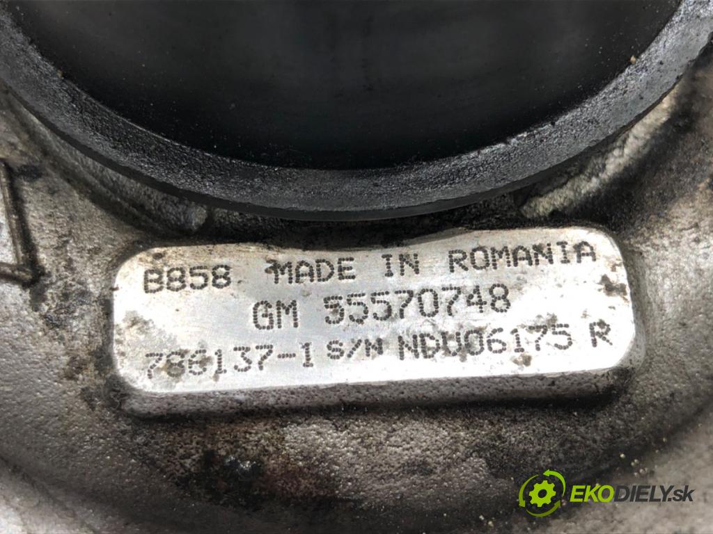 OPEL INSIGNIA A (G09) 2008 - 2017    2.0 CDTI (68) 96 kW [131 KM] olej napędowy 2008 - 2017  turbo 55570748 (Turbodúchadla (kompletní))