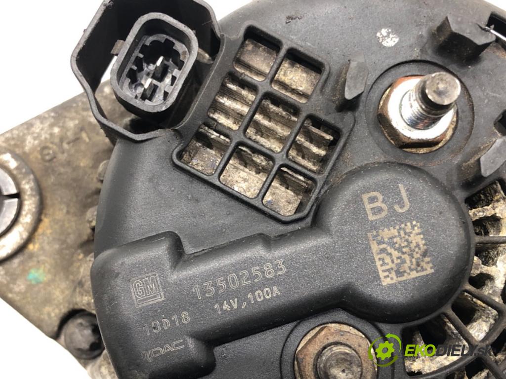 OPEL INSIGNIA A (G09) 2008 - 2017    2.0 CDTI (68) 96 kW [131 KM] olej napędowy 2008 - 2017  Alternátor 13502583 (Alternátory)