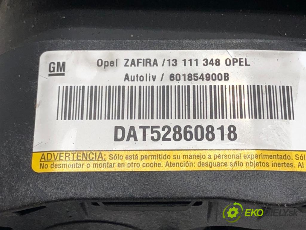 OPEL ZAFIRA B Nadwozie pełne/minivan (A05) 2005 - 2015    1.9 CDTI VAN (M75) 88 kW [120 KM] olej napędowy 2005 - 2015  AirBag volantu 13111348 (Airbagy)