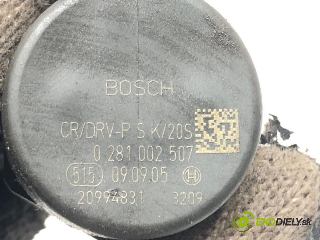 OPEL ZAFIRA B Nadwozie pełne/minivan (A05) 2005 - 2015    1.9 CDTI VAN (M75) 88 kW [120 KM] olej napędowy 2005 - 2015  Regulátor tlaku paliva 0281002507 (Ostatné)