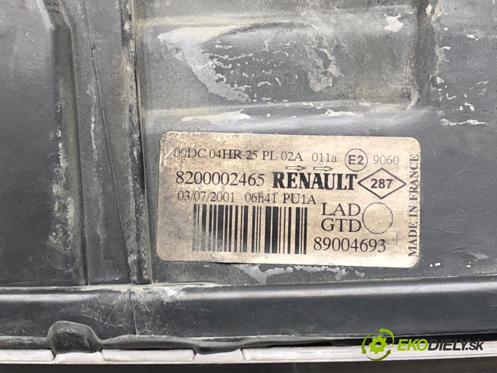 RENAULT LAGUNA II Grandtour (KG0/1_) 2001 - 2007    1.9 dCi (KG0G) 88 kW [120 KM] olej napędowy 2001 - 2007  Svetlomet ľavy predný 8200002465
