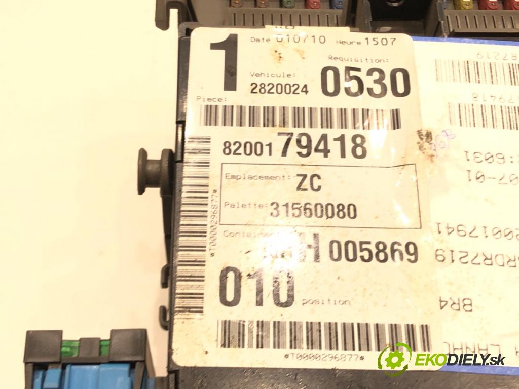 RENAULT LAGUNA II Grandtour (KG0/1_) 2001 - 2007    1.9 dCi (KG0G) 88 kW [120 KM] olej napędowy 2001 - 2007  modul BSI 8200179418 (Pojistkové skříňky)