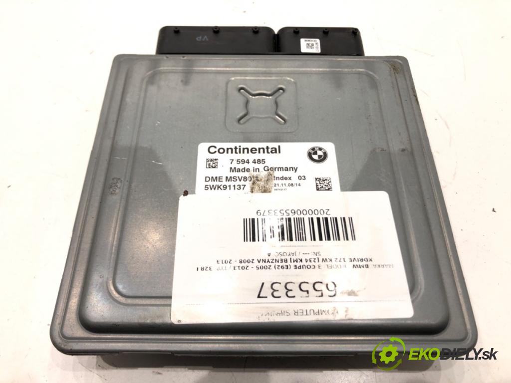 BMW 3 coupe (E92) 2005 - 2013    328 i xDrive 172 kW [234 KM] benzyna 2008 - 2013  riadiaca jednotka Motor 7594485 (Riadiace jednotky)
