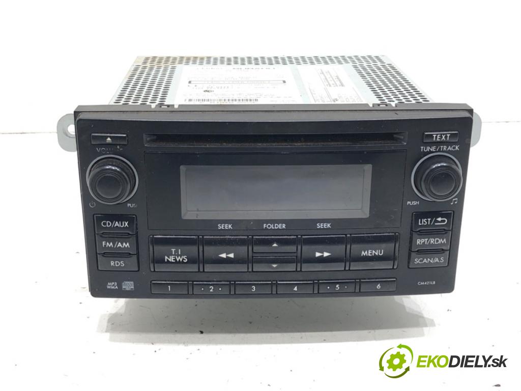 SUBARU XV (_GP_) 2011 - 2022    2.0 D AWD (GPD) 108 kW [147 KM] olej napędowy 2012 - 2022  RADIO 86201FJ420 (Audio zariadenia)