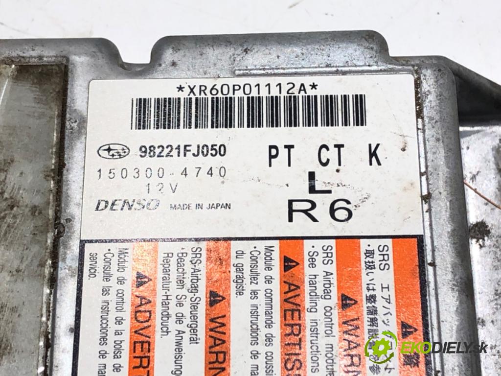 SUBARU XV (_GP_) 2011 - 2022    2.0 D AWD (GPD) 108 kW [147 KM] olej napędowy 2012 - 2022  senzor airbag 98221FJ050 (Snímače)
