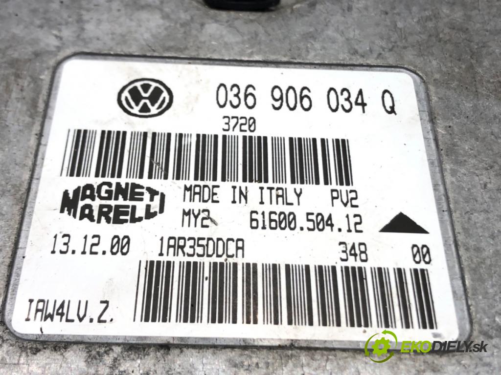 AUDI A2 (8Z0) 2000 - 2005    1.4 55 kW [75 KM] benzyna 2000 - 2005  riadiaca jednotka Motor 036906034Q (Riadiace jednotky)
