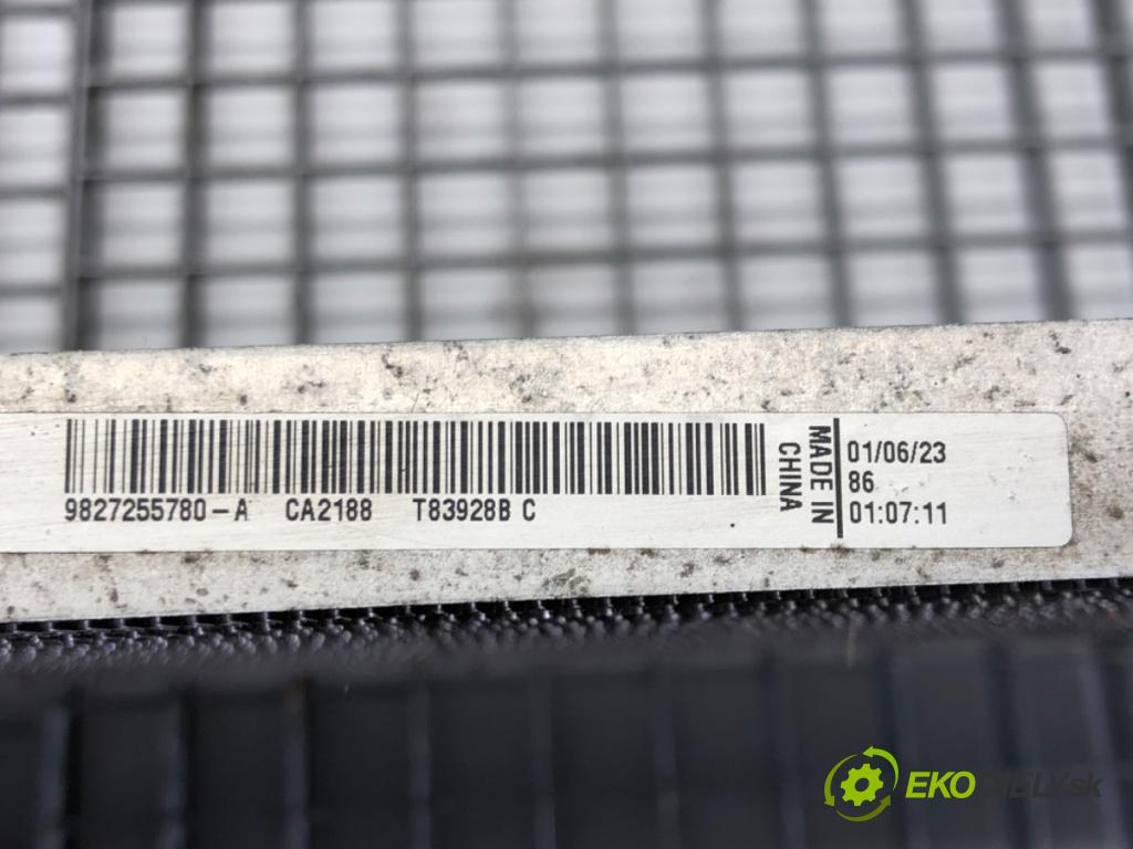 PEUGEOT 208 II (UB_, UP_, UW_, UJ_) 2019 - 2022    e-208 100 kW [136 KM] elektryczny 2019 - 2022  Chladič klimatizácie 9827255780 (Chladiče klimatizácie)