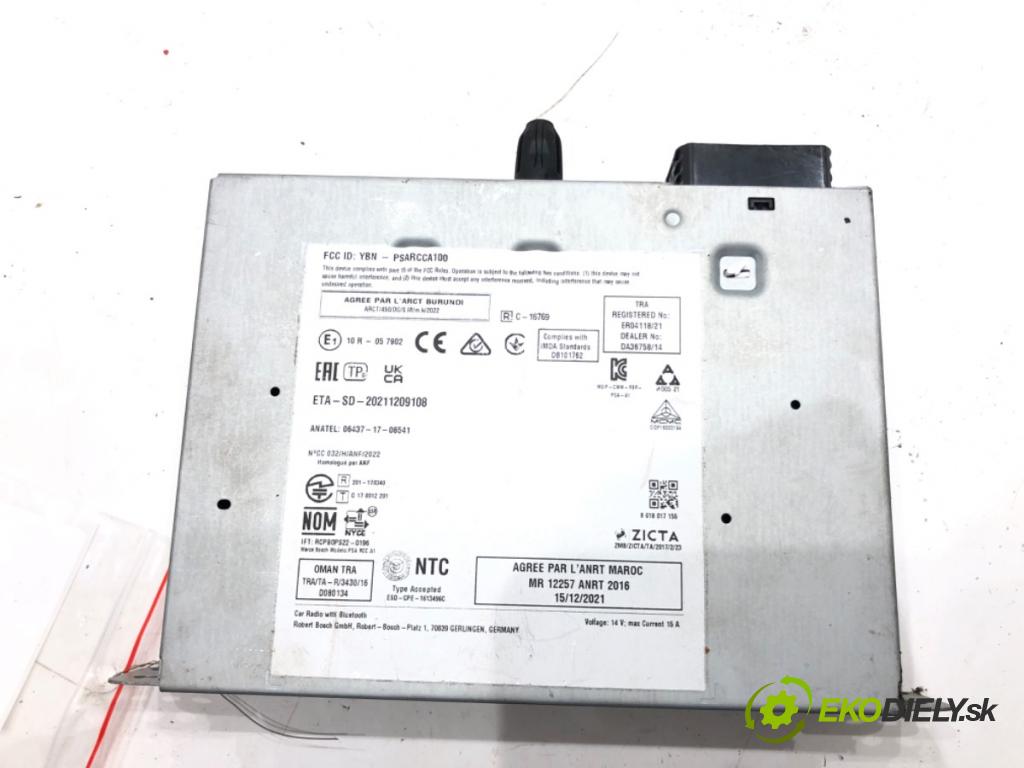 PEUGEOT 208 II (UB_, UP_, UW_, UJ_) 2019 - 2022    e-208 100 kW [136 KM] elektryczny 2019 - 2022  RADIO Navigácia 9851901880 (Audio zariadenia)