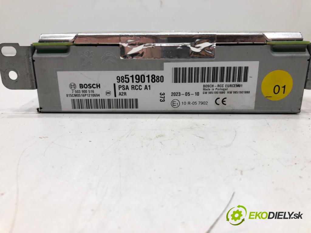 PEUGEOT 208 II (UB_, UP_, UW_, UJ_) 2019 - 2022    e-208 100 kW [136 KM] elektryczny 2019 - 2022  RADIO Navigácia 9851901880 (Audio zariadenia)