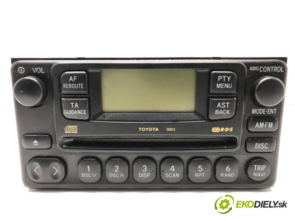 TOYOTA RAV 4 II (_A2_) 2000 - 2005    2.0 D 4WD (CLA20_, CLA21_) 85 kW [116 KM] olej napędowy 2001 - 2005  RADIO 86120-42130 (Audio zariadenia)