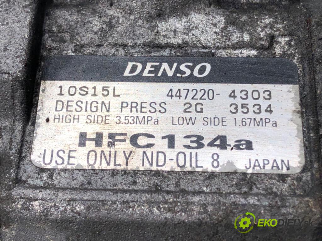 TOYOTA RAV 4 II (_A2_) 2000 - 2005    2.0 D 4WD (CLA20_, CLA21_) 85 kW [116 KM] olej napędowy 2001 - 2005  kompresor klimatizace 447220-4303 (Kompresory)
