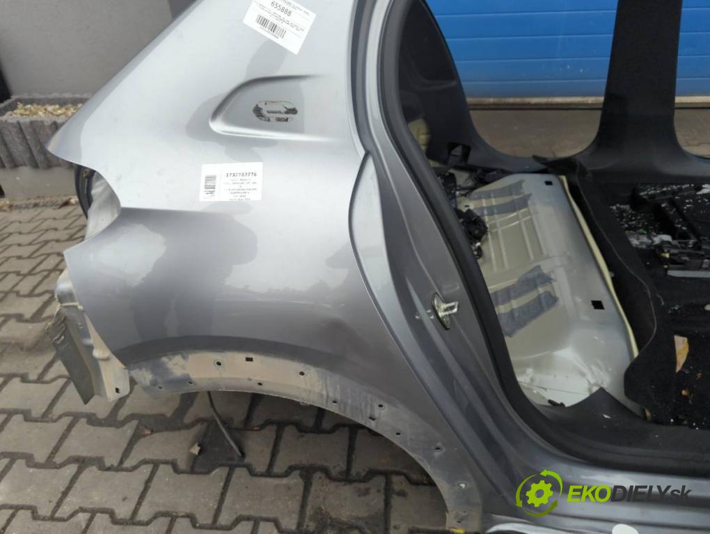 PEUGEOT 208 II (UB_, UP_, UW_, UJ_) 2019 - 2022    e-208 100 kW [136 KM] elektryczny 2019 - 2022  KAROSERIA ČTVRŤÁK blatník zadní část pravý práh střecha PODŁUŻNICA levý