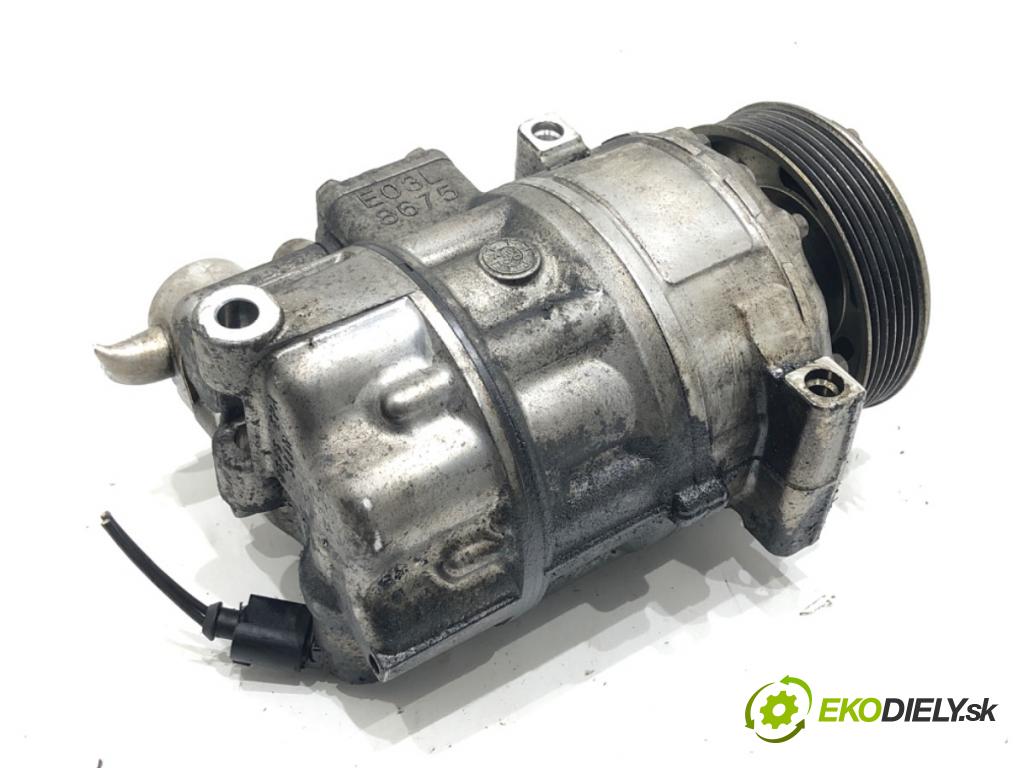 VW TOURAN (1T1, 1T2) 2003 - 2010    1.9 TDI 74 kW [100 KM] olej napędowy 2003 - 2004  kompresor klimatizace 1K0820803G (Kompresory)