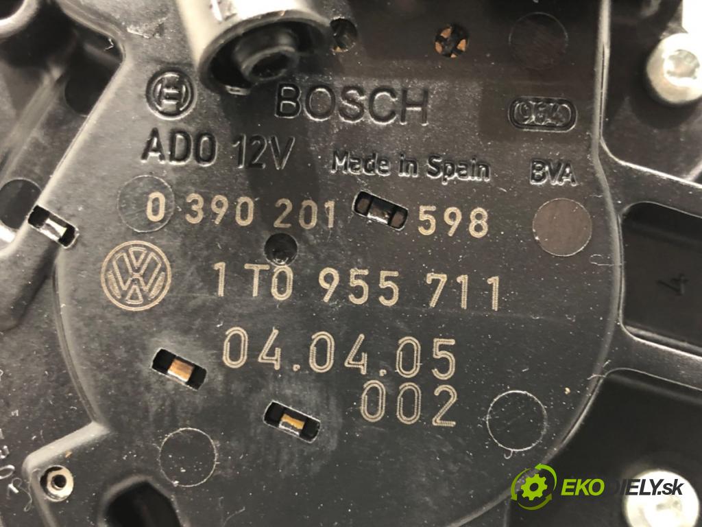 VW TOURAN (1T1, 1T2) 2003 - 2010    1.9 TDI 74 kW [100 KM] olej napędowy 2003 - 2004  motor stěračů zadní část 1T0955711