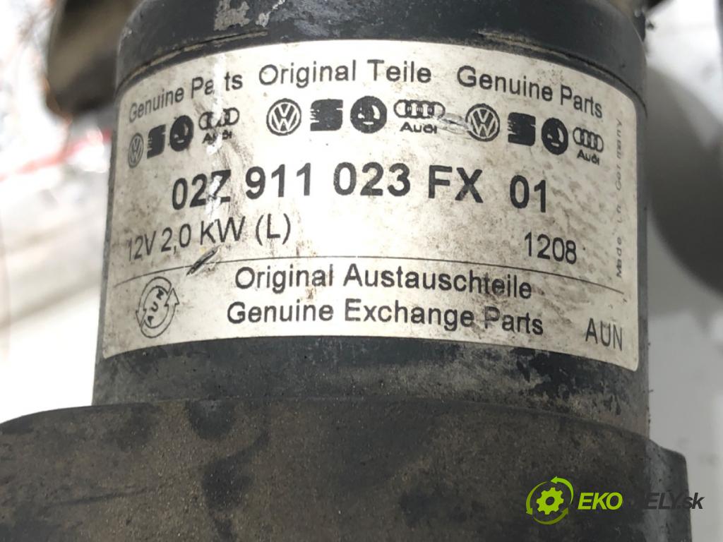 VW TOURAN (1T1, 1T2) 2003 - 2010    1.9 TDI 74 kW [100 KM] olej napędowy 2003 - 2004  Štartér 02Z911023FX (Štartéry)