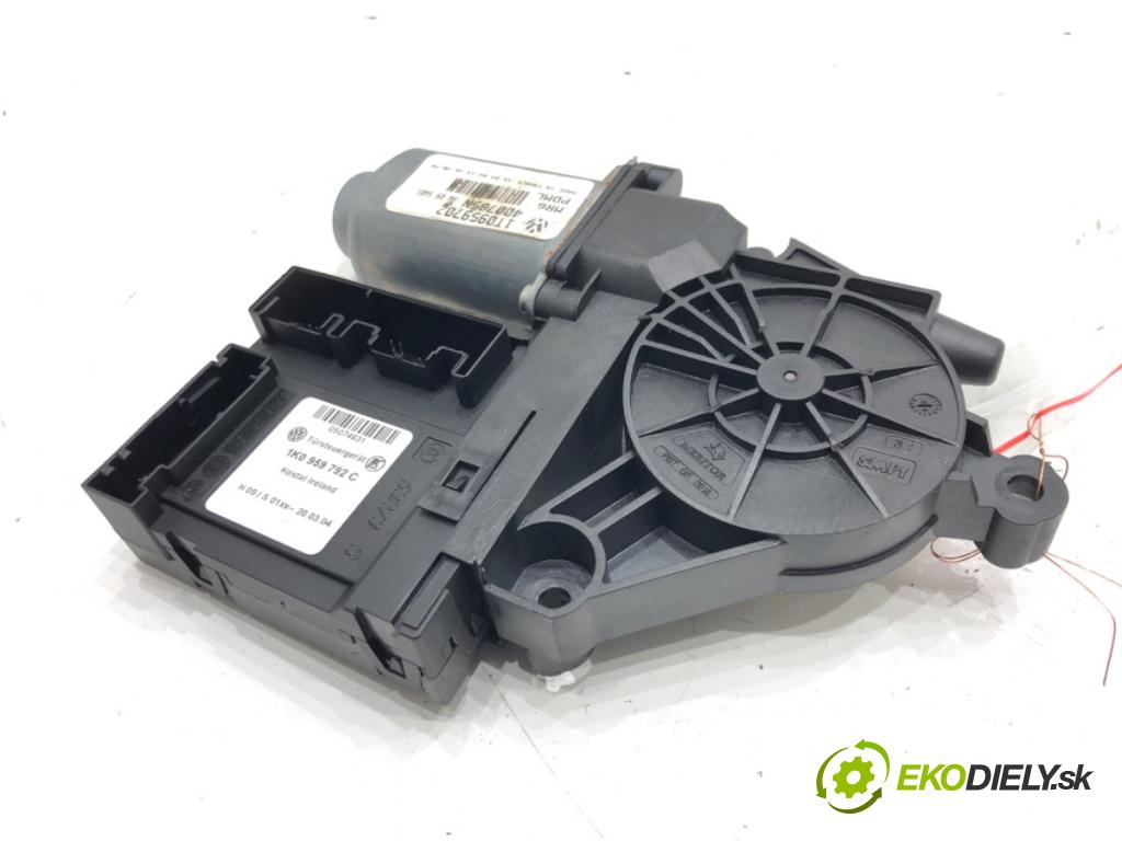 VW TOURAN (1T1, 1T2) 2003 - 2010    1.9 TDI 74 kW [100 KM] olej napędowy 2003 - 2004  motorek sťahovaní okna přední část pravý 1K0959792C (Ostatné)