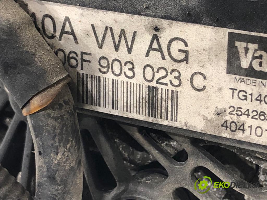 VW TOURAN (1T1, 1T2) 2003 - 2010    1.9 TDI 74 kW [100 KM] olej napędowy 2003 - 2004  Alternátor 06F903023C (Alternátory)
