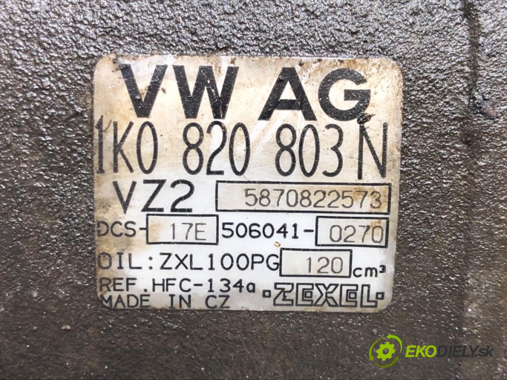 AUDI A4 B7 Avant (8ED) 2004 - 2008    2.0 TDI 103 kW [140 KM] olej napędowy 2004 - 2008  kompresor klimatizace 1K0820803N (Kompresory)