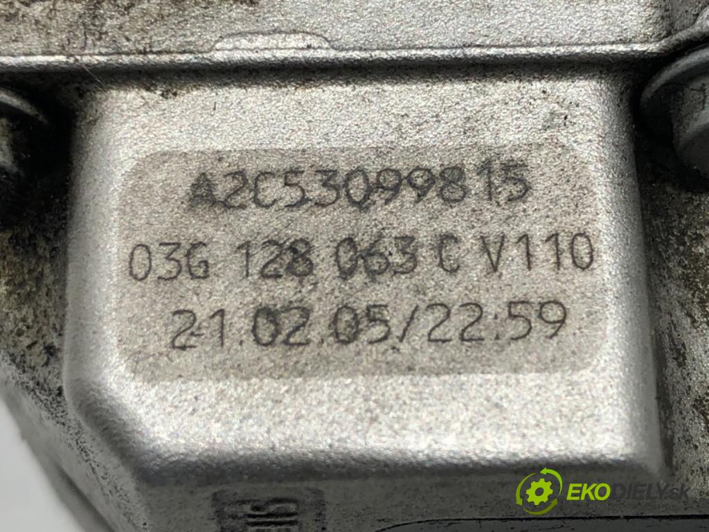 AUDI A4 B7 Avant (8ED) 2004 - 2008    2.0 TDI 103 kW [140 KM] olej napędowy 2004 - 2008  Škrtiaca klapka 03G128063C (Škrtiace klapky)