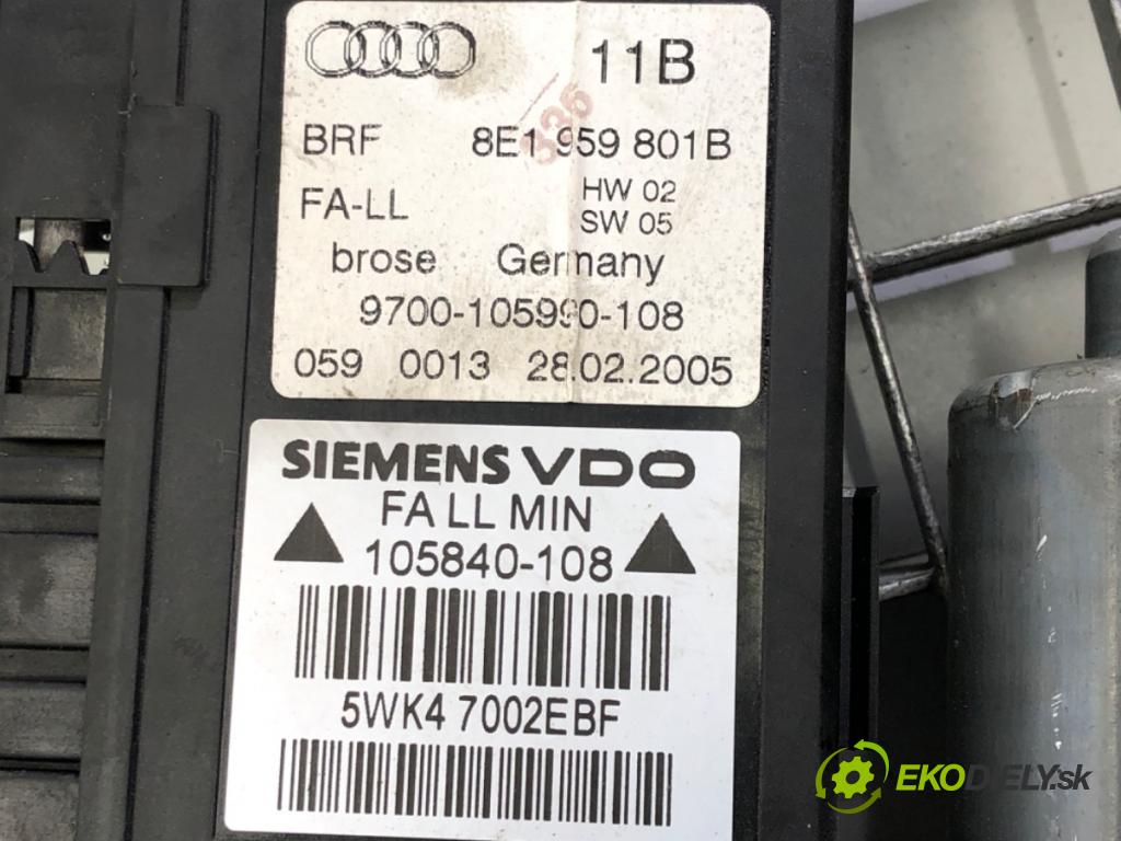 AUDI A4 B7 Avant (8ED) 2004 - 2008    2.0 TDI 103 kW [140 KM] olej napędowy 2004 - 2008  mechanismus okna levý přední část