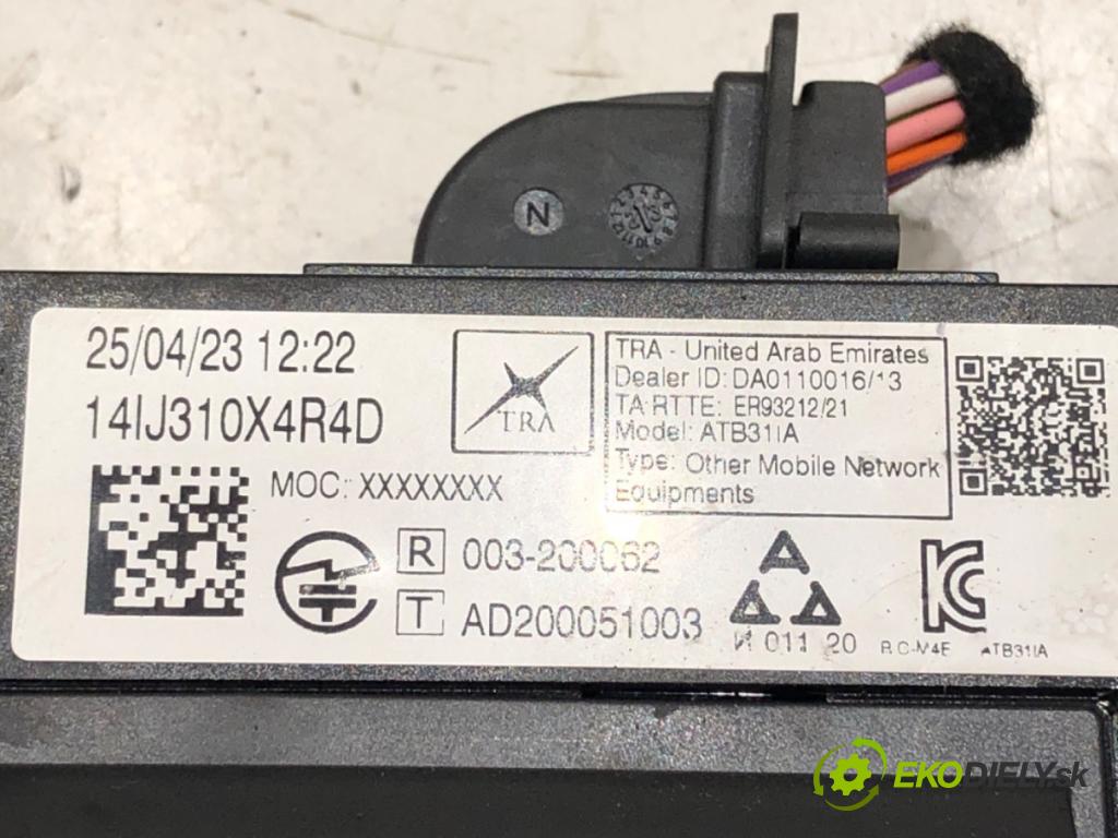 PEUGEOT 208 II (UB_, UP_, UW_, UJ_) 2019 - 2022    e-208 100 kW [136 KM] elektryczny 2019 - 2022  Modul BLUETOOTH 9847654980 (Ostatné)