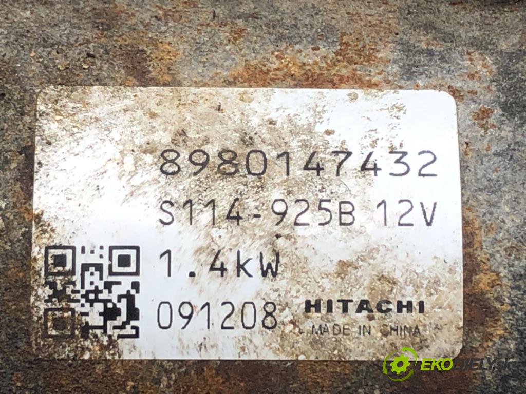 OPEL ASTRA H Kombi (A04) 2004 - 2014    1.7 CDTI (L35) 81 kW [110 KM] olej napędowy 2007 - 2014  Štartér 8980147432 (Štartéry)