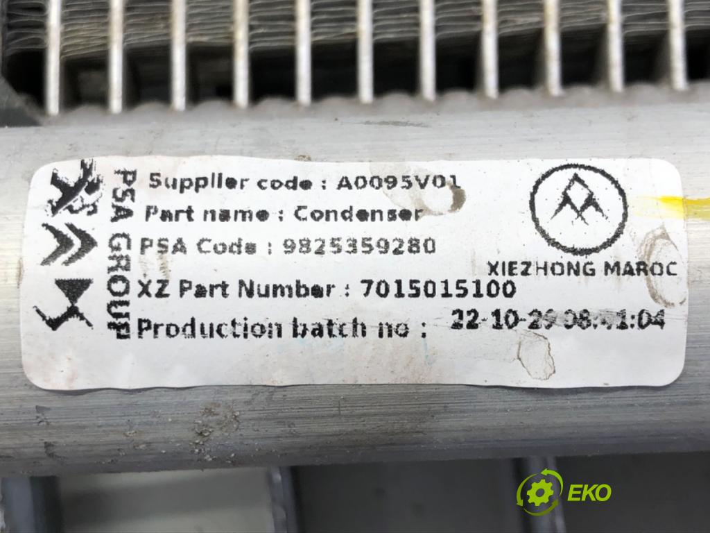 OPEL CORSA F 2019 - 2022    1.2 (68) 55 kW [75 KM] benzyna 2019 - 2022  Chladič klimatizácie 9825359280 (Chladiče klimatizácie)