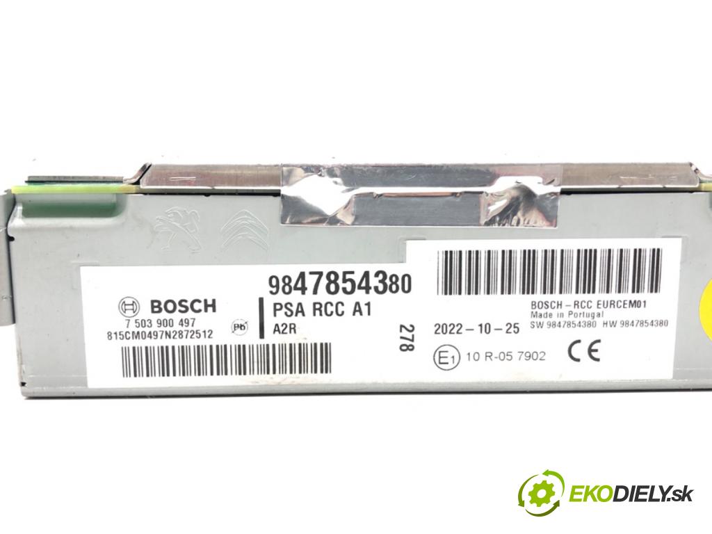 OPEL CORSA F 2019 - 2022    1.2 (68) 55 kW [75 KM] benzyna 2019 - 2022  RADIO Navigácia 9847854380 (Audio zariadenia)