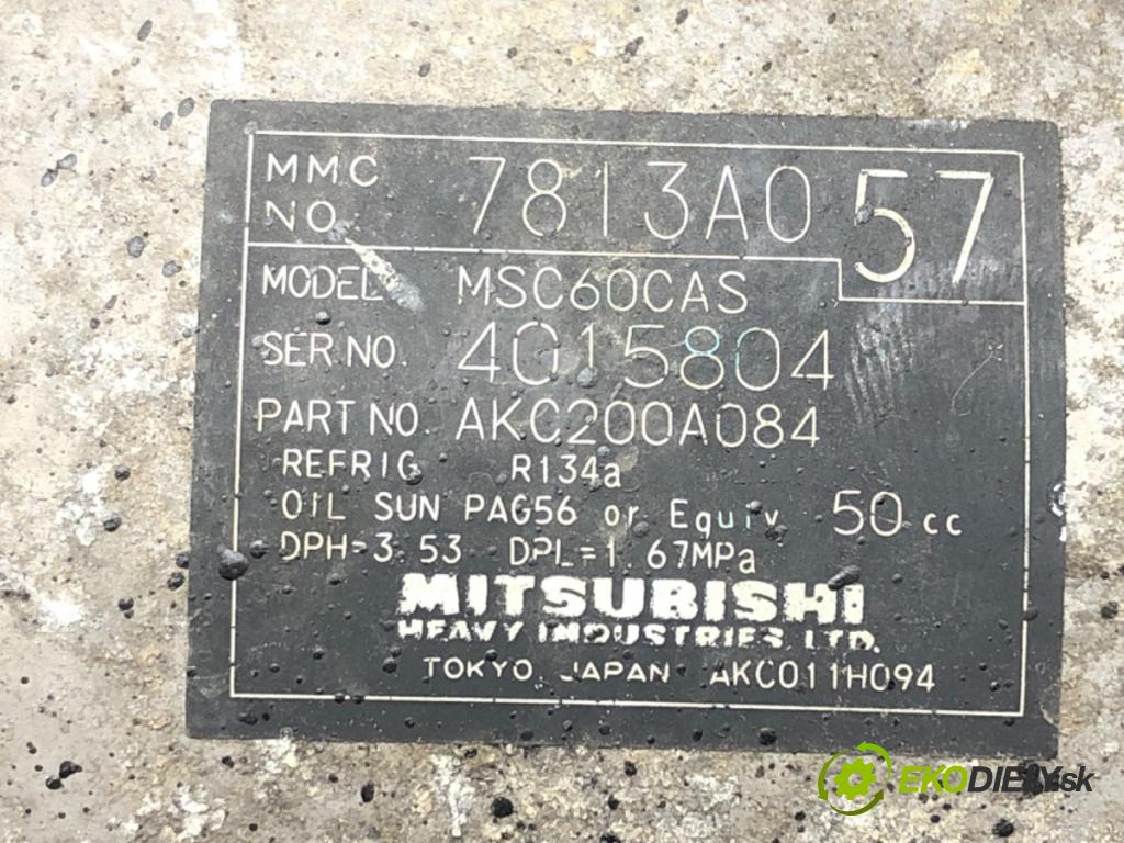 MITSUBISHI LANCER VIII (CY_A, CZ_A) 2007 - 2022    1.5 80 kW [109 KM] benzyna 2008 - 2022  kompresor klimatizace 7813A057 (Kompresory)