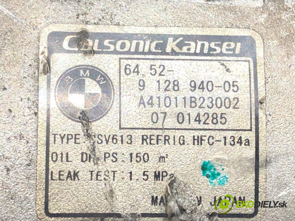 BMW X3 (E83) 2003 - 2011    2.0 sd 130 kW [177 KM] olej napędowy 2007 - 2008  kompresor klimatizace 9128940 (Kompresory)