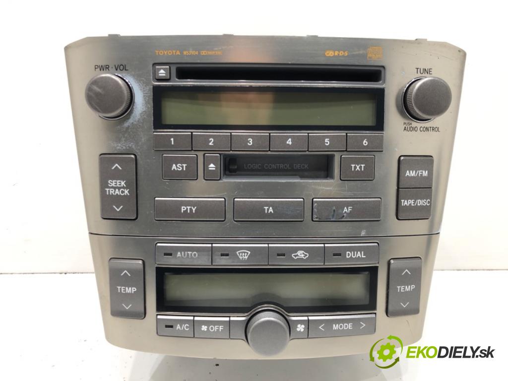 TOYOTA AVENSIS Kombi (_T25_) 2003 - 2008    2.0 (AZT250_) 108 kW [147 KM] benzyna 2003 - 2008  RADIO 86120-05081 (Audio zariadenia)